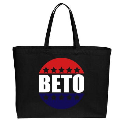 Retro Beto For Texas Senate Election Cotton Canvas Jumbo Tote