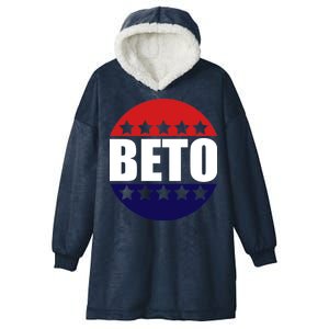 Retro Beto For Texas Senate Election Hooded Wearable Blanket