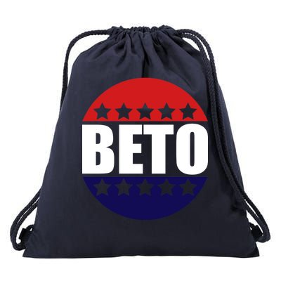 Retro Beto For Texas Senate Election Drawstring Bag