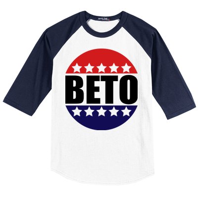 Retro Beto For Texas Senate Election Baseball Sleeve Shirt