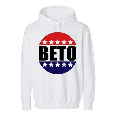 Retro Beto For Texas Senate Election Garment-Dyed Fleece Hoodie