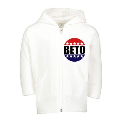 Retro Beto For Texas Senate Election Toddler Zip Fleece Hoodie