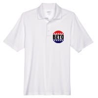 Retro Beto For Texas Senate Election Men's Origin Performance Piqué Polo