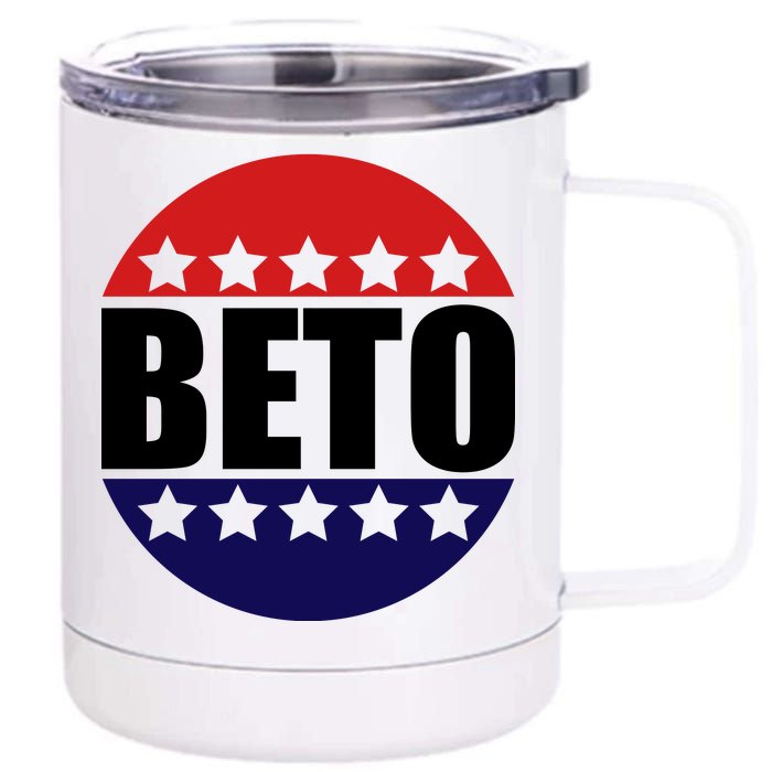 Retro Beto For Texas Senate Election 12 oz Stainless Steel Tumbler Cup