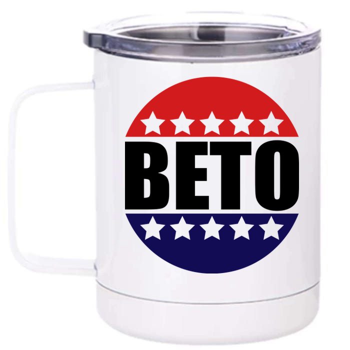 Retro Beto For Texas Senate Election 12 oz Stainless Steel Tumbler Cup