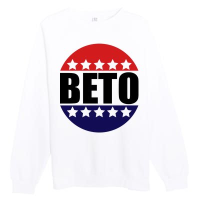 Retro Beto For Texas Senate Election Premium Crewneck Sweatshirt