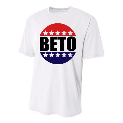 Retro Beto For Texas Senate Election Youth Performance Sprint T-Shirt