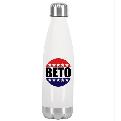 Retro Beto For Texas Senate Election Stainless Steel Insulated Water Bottle