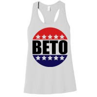 Retro Beto For Texas Senate Election Women's Racerback Tank