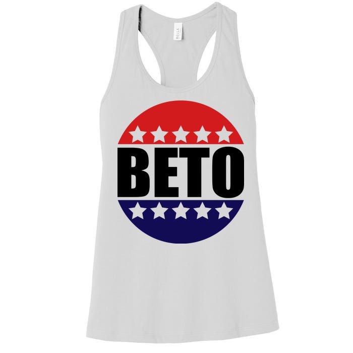 Retro Beto For Texas Senate Election Women's Racerback Tank