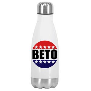 Retro Beto For Texas Senate Election Stainless Steel Insulated Water Bottle