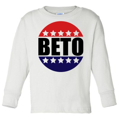 Retro Beto For Texas Senate Election Toddler Long Sleeve Shirt