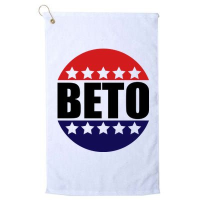 Retro Beto For Texas Senate Election Platinum Collection Golf Towel