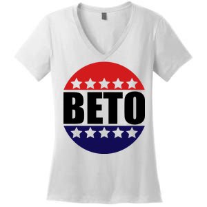 Retro Beto For Texas Senate Election Women's V-Neck T-Shirt