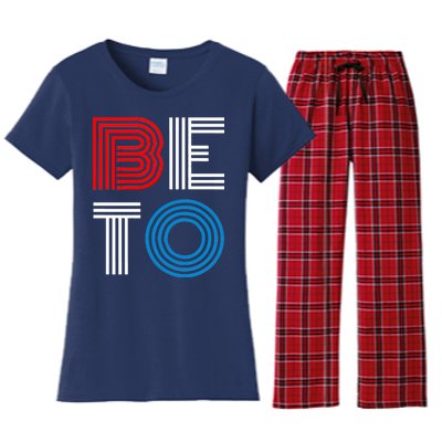 Retro BETO Logo Women's Flannel Pajama Set