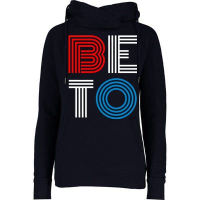 Retro BETO Logo Womens Funnel Neck Pullover Hood