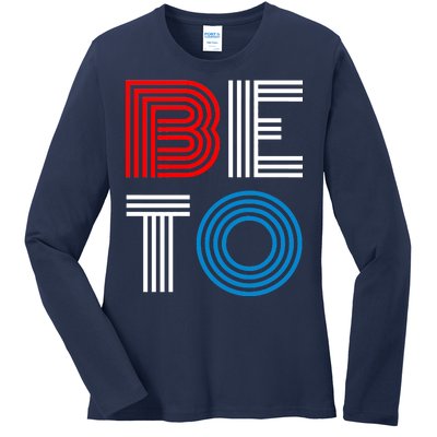 Retro BETO Logo Ladies Long Sleeve Shirt