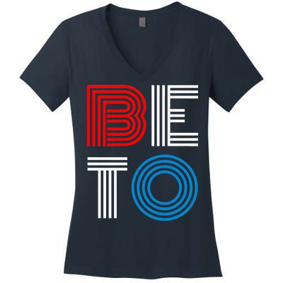 Retro BETO Logo Women's V-Neck T-Shirt