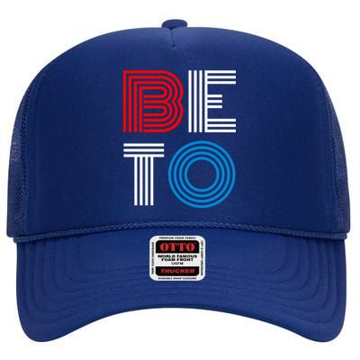 Retro BETO Logo High Crown Mesh Back Trucker Hat