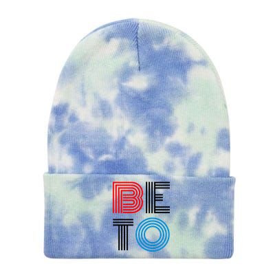 Retro BETO Logo Tie Dye 12in Knit Beanie