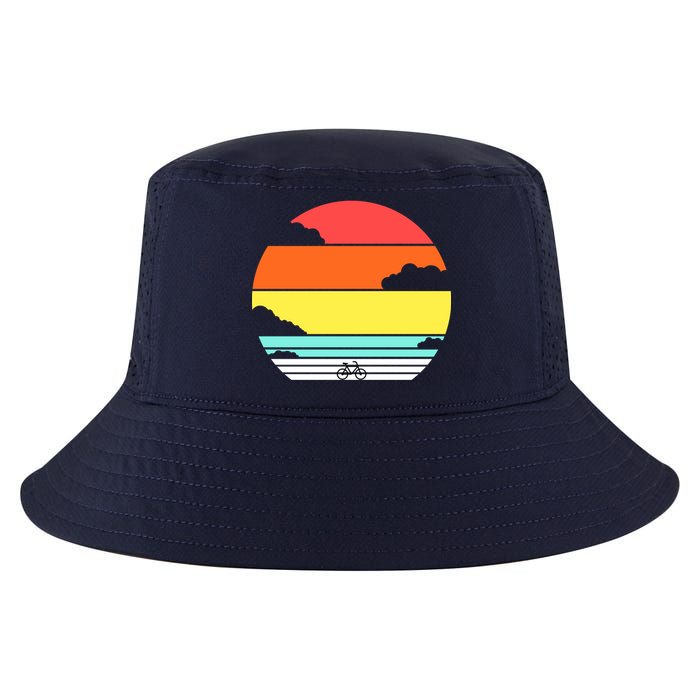 Retro Bicycle Sunset Cool Comfort Performance Bucket Hat