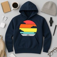 Retro Bicycle Sunset Hoodie