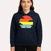 Retro Bicycle Sunset Hoodie