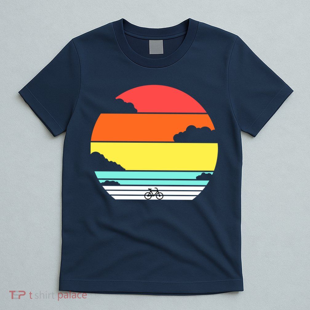 Retro Bicycle Sunset T-Shirt