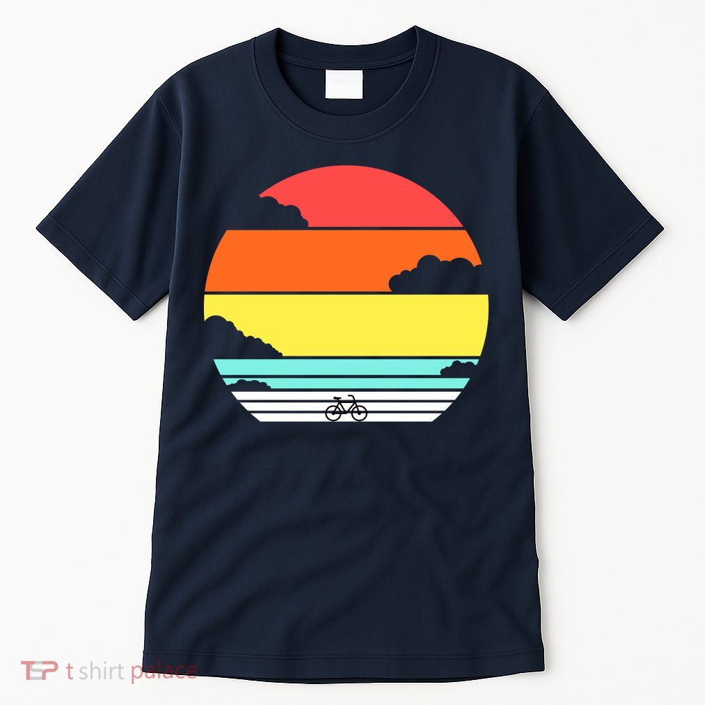Retro Bicycle Sunset Tall T-Shirt