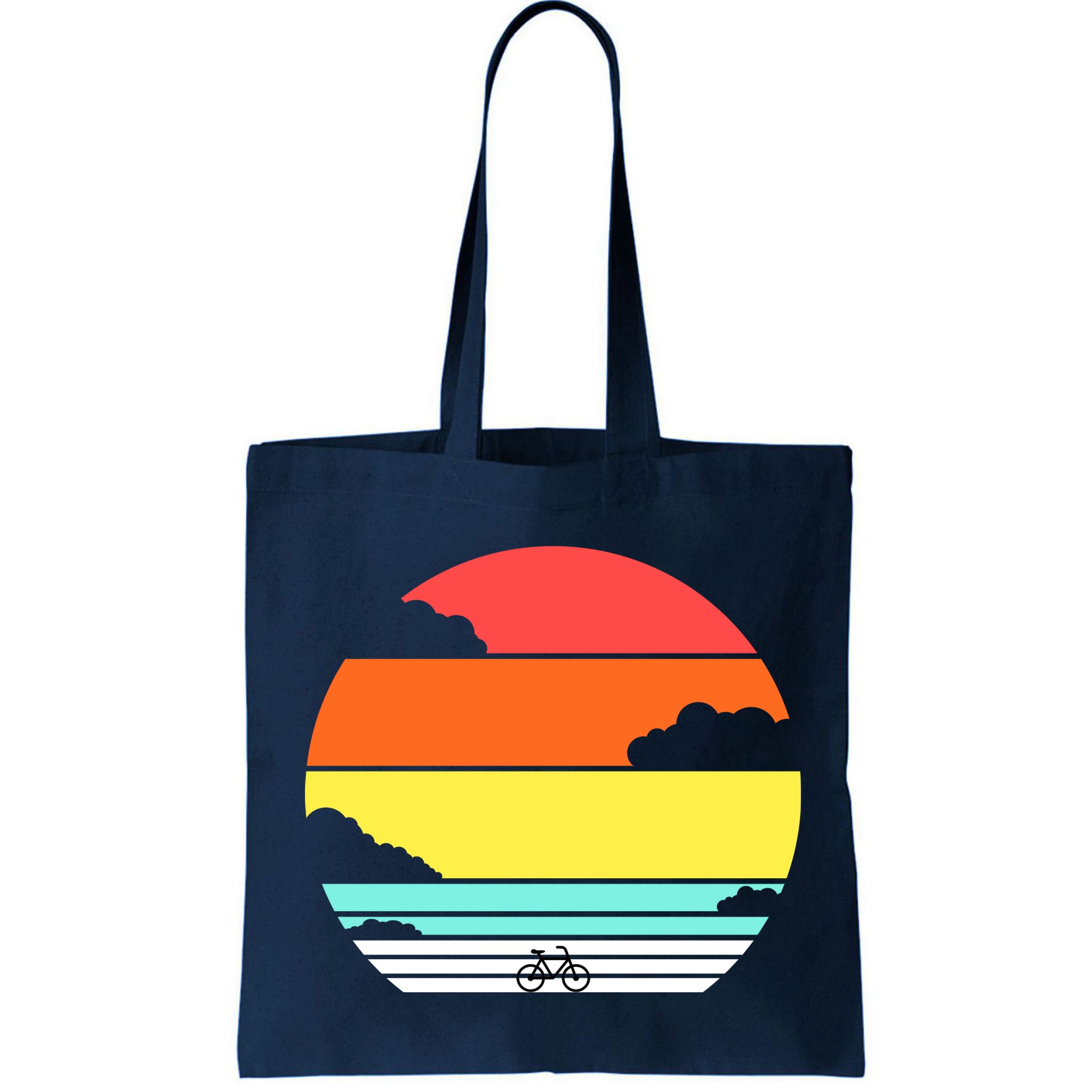 Retro Bicycle Sunset Bag