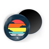 Retro Bicycle Sunset Magnet