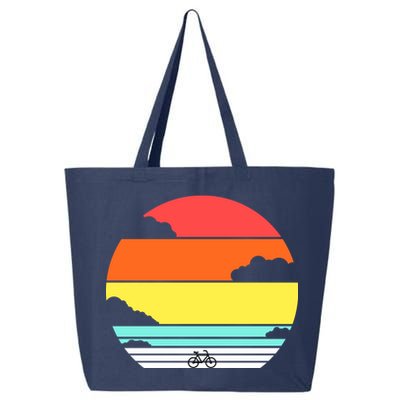 Retro Bicycle Sunset 25L Jumbo Tote