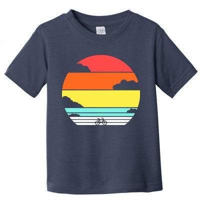Retro Bicycle Sunset Toddler T-Shirt