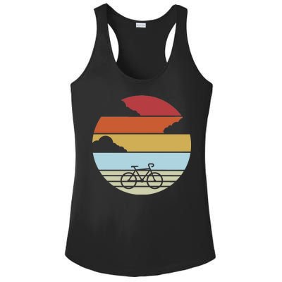 Retro Bicycle Sunset Vintage Ladies PosiCharge Competitor Racerback Tank