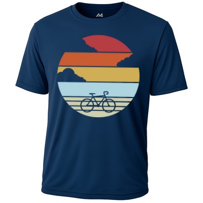 Retro Bicycle Sunset Vintage Performance Shirt