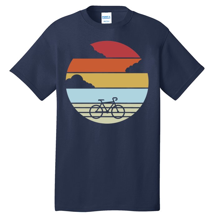 Retro Bicycle Sunset Vintage Tall T-Shirt