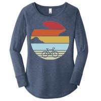 Retro Bicycle Sunset Vintage Women's Perfect Tri Tunic Long Sleeve Shirt