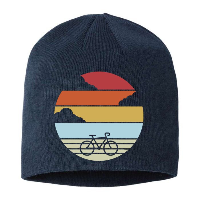 Retro Bicycle Sunset Vintage Sustainable Beanie