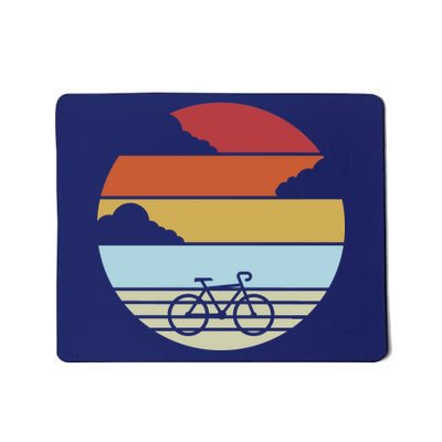 Retro Bicycle Sunset Vintage Mousepad