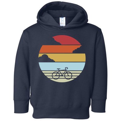 Retro Bicycle Sunset Vintage Toddler Hoodie