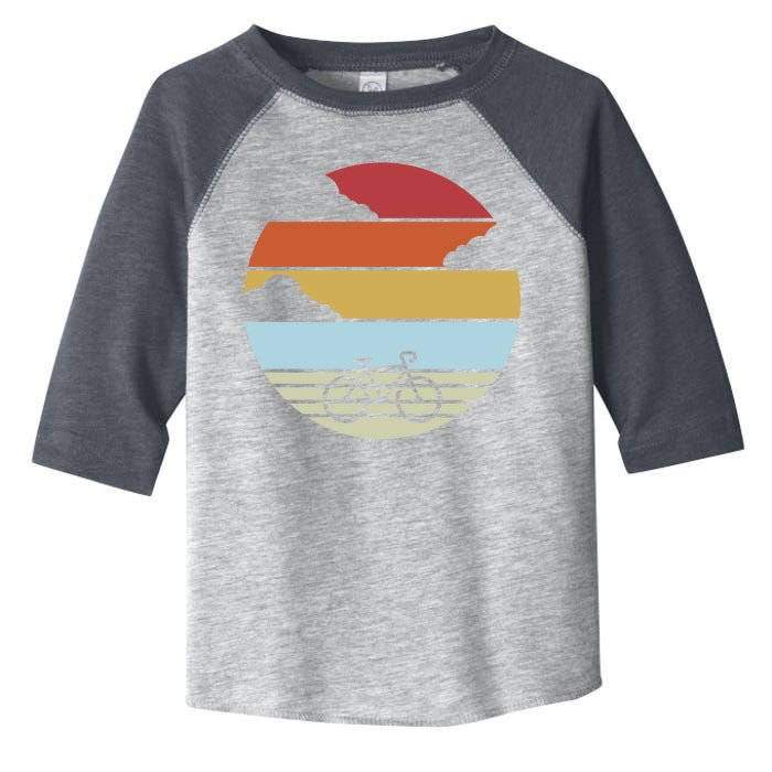 Retro Bicycle Sunset Vintage Toddler Fine Jersey T-Shirt