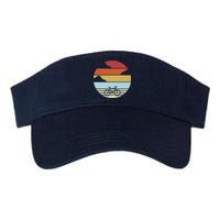 Retro Bicycle Sunset Vintage Valucap Bio-Washed Visor