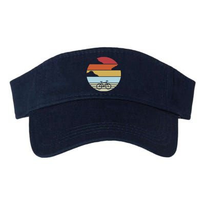 Retro Bicycle Sunset Vintage Valucap Bio-Washed Visor