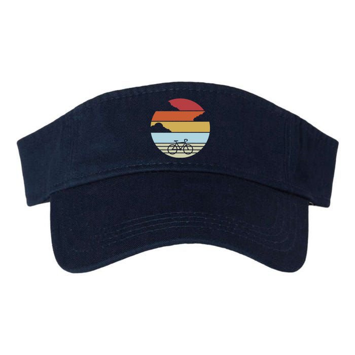 Retro Bicycle Sunset Vintage Valucap Bio-Washed Visor