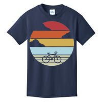 Retro Bicycle Sunset Vintage Kids T-Shirt