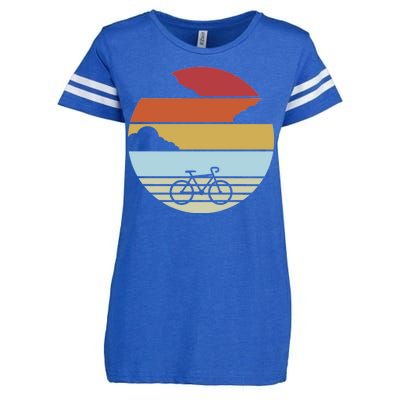 Retro Bicycle Sunset Vintage Enza Ladies Jersey Football T-Shirt