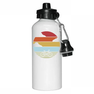 Retro Bicycle Sunset Vintage Aluminum Water Bottle