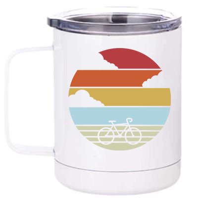 Retro Bicycle Sunset Vintage 12 oz Stainless Steel Tumbler Cup