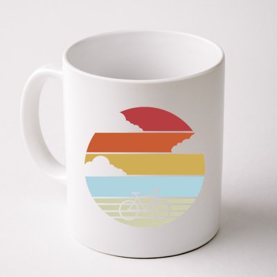 Retro Bicycle Sunset Vintage Coffee Mug