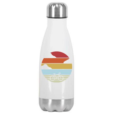 Retro Bicycle Sunset Vintage Stainless Steel Insulated Water Bottle